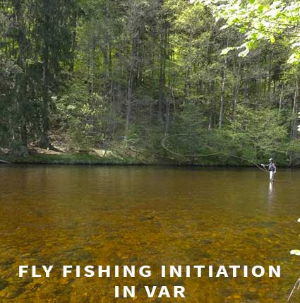 Fly fishing initiation in Var